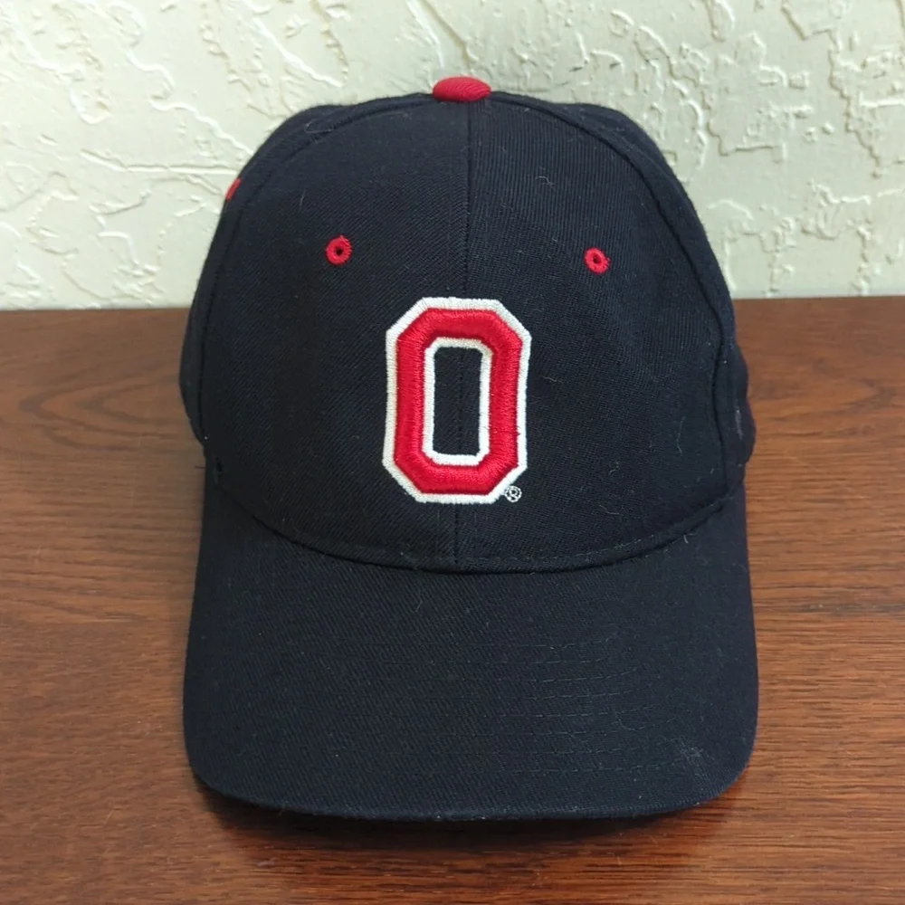Authentic Zephyr The Z Hat Black Ohio State Red Block O Buckeyes Youth 7 1/8